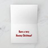 Niedliche Elche Weihnachtskarte Feiertagskarte (Innenseite)