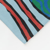 Niedliche Elefant-Fisch-Szene mit Koralle Fleecedecke (Ecke)