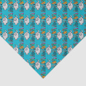 Niedliche Elefant-Fisch-Szene mit Koralle Seidenpapier (Ausschnitt)