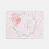Niedliche Elefant-Fleece-Decke Fleecedecke (Vorderseite (Horizontal))