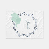 Niedliche Elefant-Fleece-Decke Fleecedecke (Vorderseite (Horizontal))