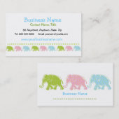 Niedliche Elefant-Geschäfts-Karte Visitenkarte (Vorne/Hinten)