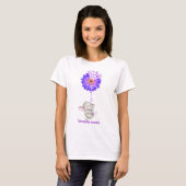 Niedliche Elefant Glaube Liebe Fibromyalgie Bewuss T-Shirt (Vorne ganz)