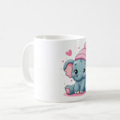 Niedliche Elefant-Tasse Kaffeetasse (Vorderseite Links)