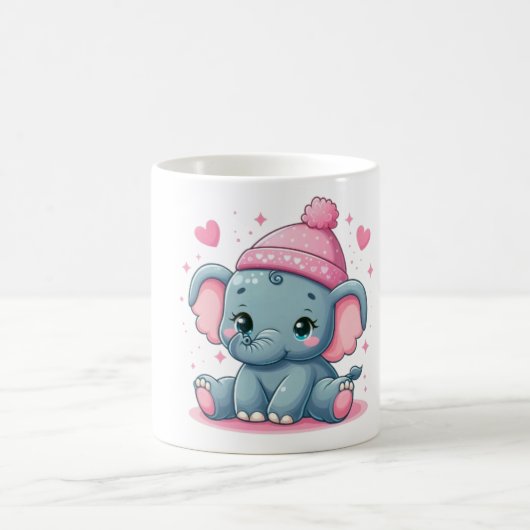 Niedliche Elefant-Tasse Kaffeetasse (Mittel)