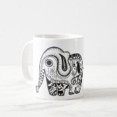 Niedliche Elefant-Tasse Kaffeetasse (Vorderseite Links)