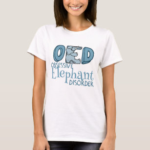 Niedliche Elefanten besessene Frauen T-Shirt