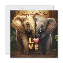 Niedliche Elefanten in der Liebe