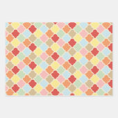 Niedliche Elefanten Muster Braun Pink Babydusche Geschenkpapier Set (Vorderseite 2)