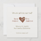 Niedliche Elefanten - Save the Date (Rückseite)