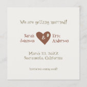 Niedliche Elefanten - Save the Date (Rückseite)