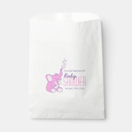 Niedliche Elefantenbaby-Dusche personalisiert Gefä Geschenktütchen