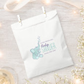 Niedliche Elefantenbaby-Dusche personalisiert Gefä Geschenktütchen (Ausgeschnitten)