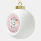 Niedliche Elefantenbaby Keramik Kugel-Ornament (Rechts)