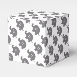 Niedliche Elefantenboxen, grau und weiß Geschenkschachtel