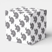 Niedliche Elefantenboxen, grau und weiß Geschenkschachtel (Rückseite)