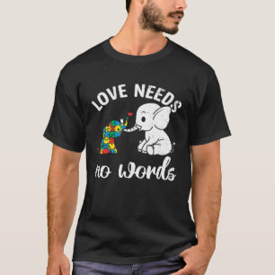 Niedliche Elefantenfamilie Liebe Unterstützung Aut T-Shirt