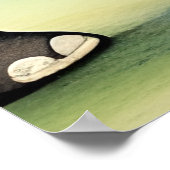 Niedliche Elefantenfamilie Wasserfarbe Poster (Ecke)