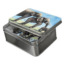 Niedliche Elefantenfamilie Wasserfarbe