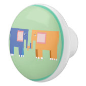 Niedliche Elefantenfreunde Keramikknauf (Rechts)