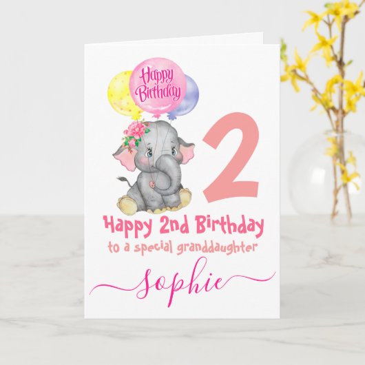 niedliche Elefantengeburtskarte Karte (Gelbe Blume)