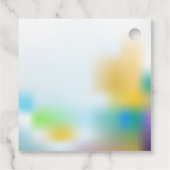 Niedliche ElefantenGeburtstagspartei Geschenkanhänger (Rückseite)