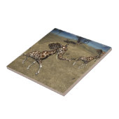 Niedliche ElefantenGiraffen Fliese (Seite)