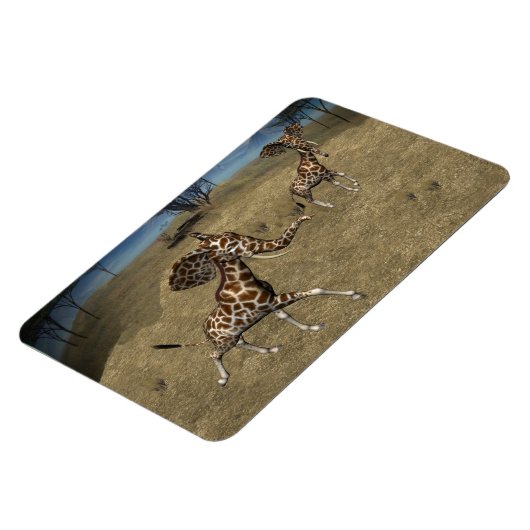 Niedliche ElefantenGiraffen Magnet (Linke Seite)