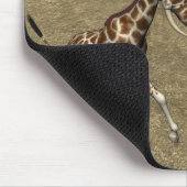 Niedliche ElefantenGiraffen Mousepad (Ecke)