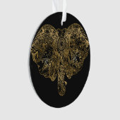 Niedliche Elefantenhand gezeichnet Henna blühend Ornament (Vorderseite)