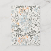 Niedliche Elefantenheften für Babydusche Begleitkarte (Rückseite)