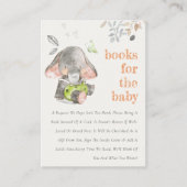 Niedliche Elefantenheften für Babydusche Begleitkarte (Vorderseite)