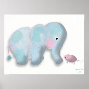 Niedliche ElefantenIllustration von Gemma Orte Des Poster