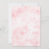 Niedliche Elefantenjungfrau mit Blume Babydusche Einladung (Rückseite)