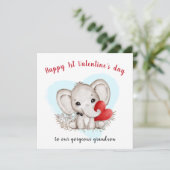 Niedliche Elefantenkarte Karte (Stehend Vorderseite)