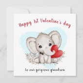 Niedliche Elefantenkarte Karte (Vorderseite)