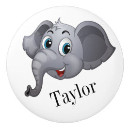 Niedliche Elefantenknoten Keramikknauf