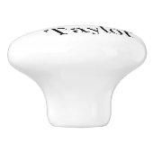 Niedliche Elefantenknoten Keramikknauf (Seitenansicht)