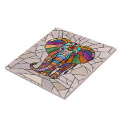 Niedliche Elefantenkunst Fliese (Seite)