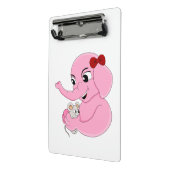 Niedliche Elefantenmädchen Cartoon Miniwand Mini Klemmbrett (Gewinkelt2)