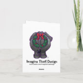 Niedliche Elefantenreisekarte Feiertagskarte (Rückseite)