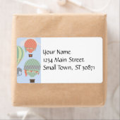 Niedliche Elefantenreiten Heißluftballons steigen (Insitu)