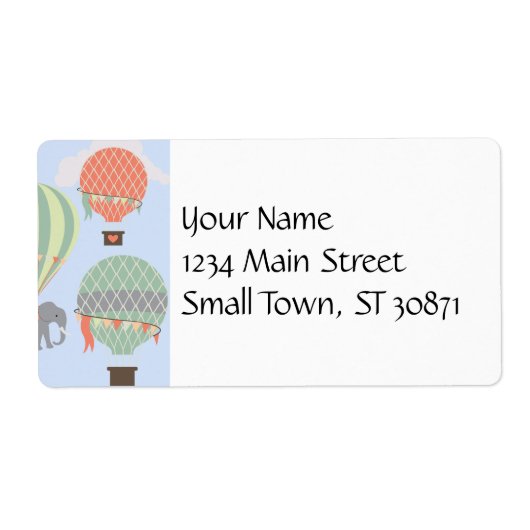 Niedliche Elefantenreiten Heißluftballons steigen (Vorne)