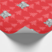 Niedliche Elefantenschwärme Geschenkpapier (Ecke)