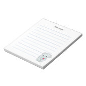 Niedliche Elefantenverbindung Notizblock (Rotiert)