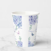 Niedliche Elegana Hydrangea Bloral Garden Babydusc Pappbecher (Links)