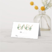 Niedliche Elegant Baby Slogan Baby Shower Platzkar Platzkarte (Vorderseite)