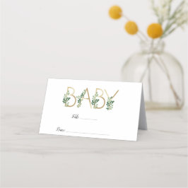 Niedliche Elegant Baby Slogan Baby Shower Platzkar Platzkarte