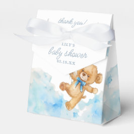 Niedliche Elegant Bearly Wait Blue Boy Baby Dusche Geschenkschachtel