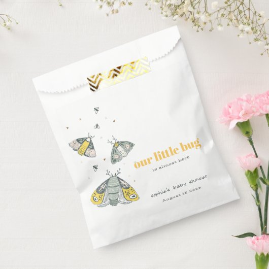 Niedliche Elegant Yellow Gray Little Bug Baby Dusc Geschenktütchen (Versiegelt)